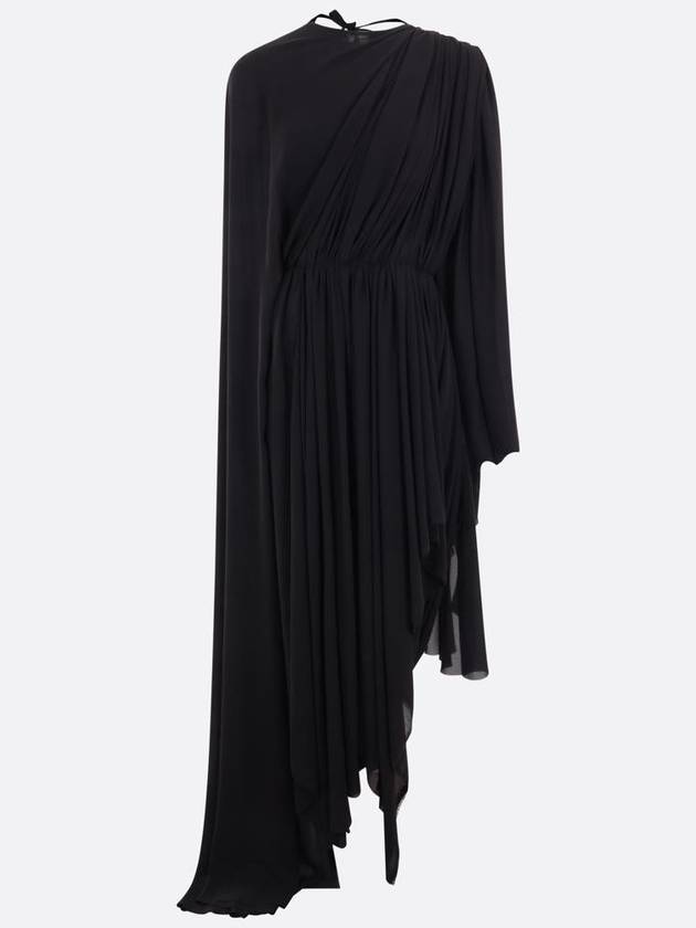 black all in asymmetrical dress 768709TGO081000 B0560955650 - BALENCIAGA - BALAAN 2