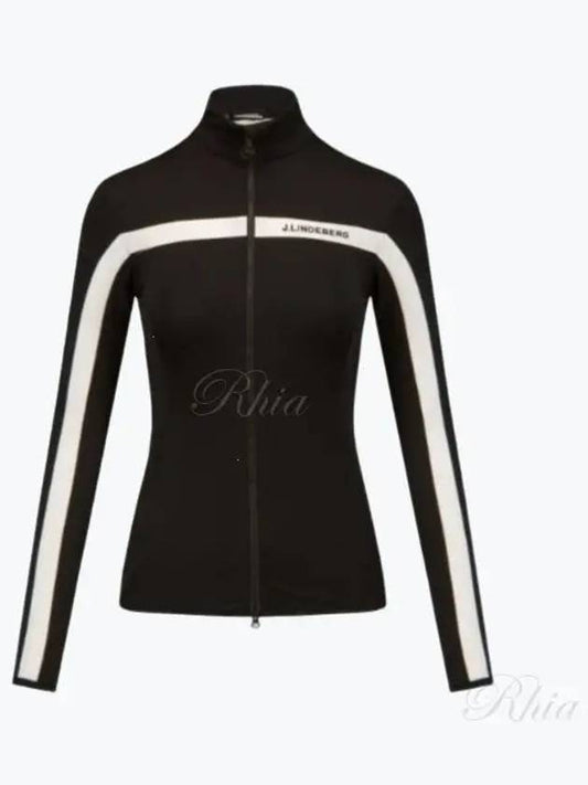 Janice Full Zip-up Jacket Black - J.LINDEBERG - BALAAN 2