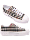 Vintage Check Cotton Sneakers Archive Beige - BURBERRY - BALAAN 3