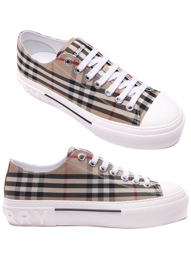 Vintage Check Cotton Sneakers Archive Beige - BURBERRY - BALAAN 3