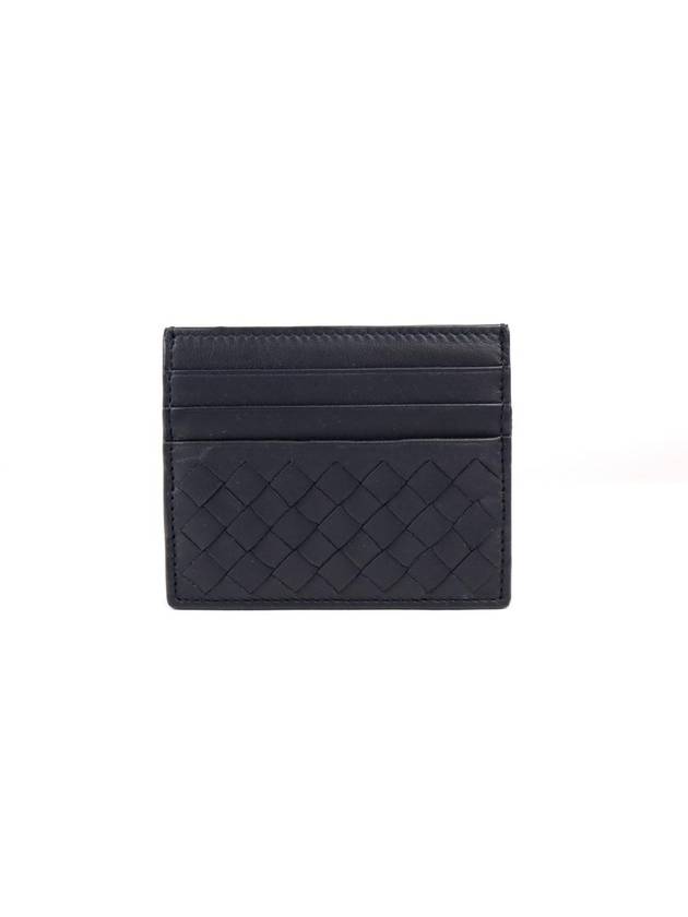 Intrecciato Weaving Card Wallet Navy - BOTTEGA VENETA - BALAAN 3