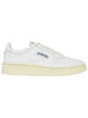 Medalist Leather Low Top Sneakers White - AUTRY - BALAAN 3