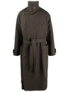 Wrapped Belted Single Coat Brown - LEMAIRE - BALAAN 2