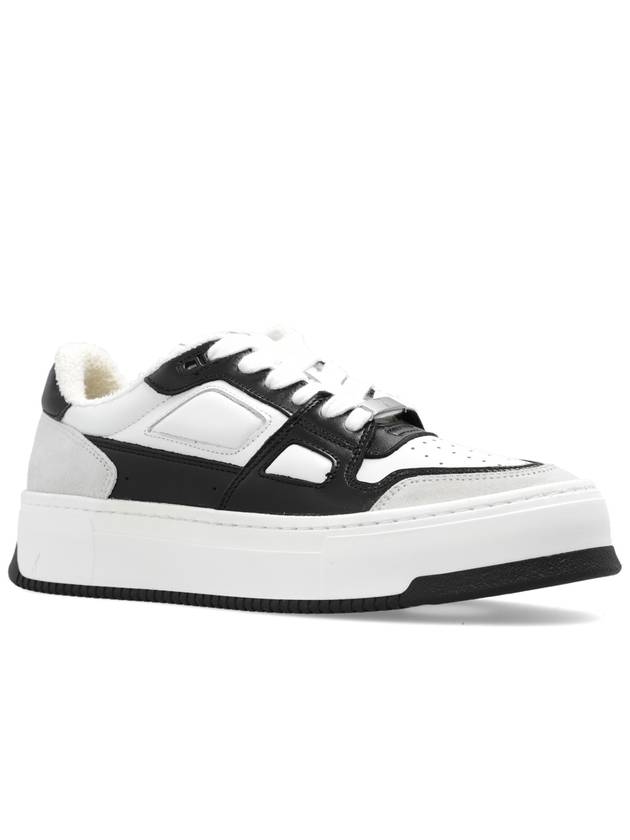 New Arcade Leather Low Top Sneakers White Black - AMI - BALAAN 5