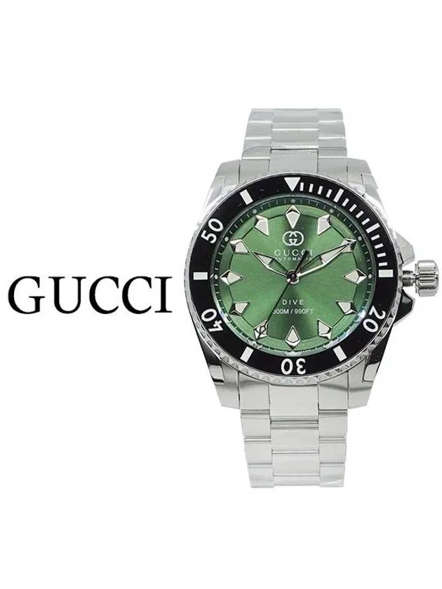 Dive Automatic Watch Green Silver - GUCCI - BALAAN 2