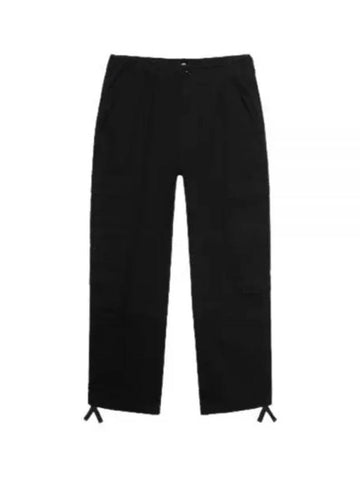 RIPSTOP SURPLUS CARGO 116586 BLACK Ripstop Surplus Cargo Pants - STUSSY - BALAAN 1