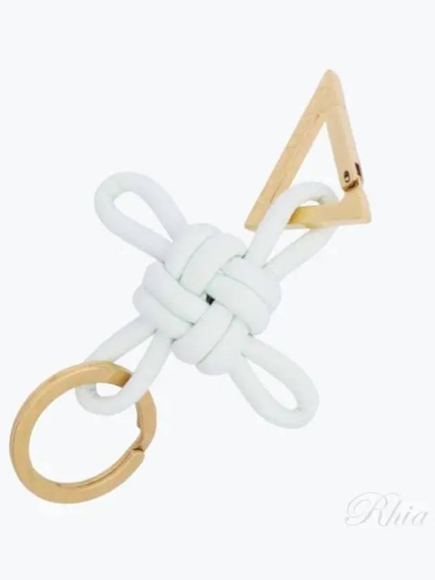 Triangle Nappa Key Holder Glacier - BOTTEGA VENETA - BALAAN 2