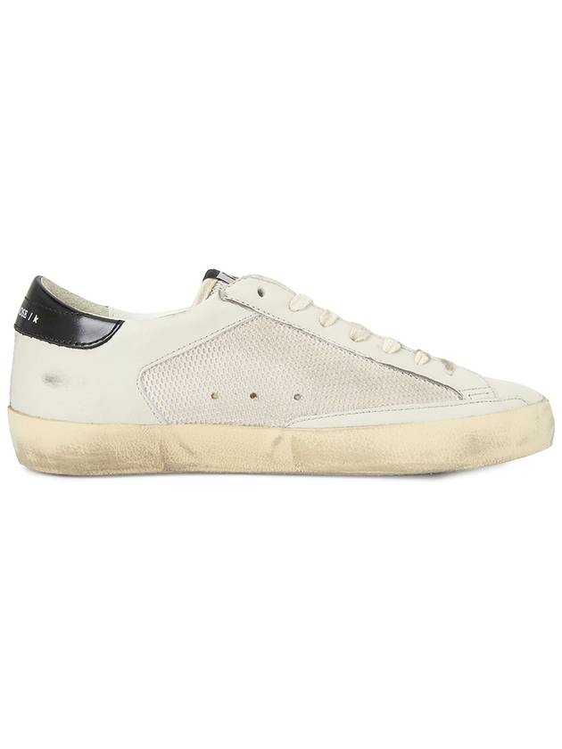 Superstar Distressed Suede-Trimmed Leather And Mesh Sneakers Off White - GOLDEN GOOSE - BALAAN 5