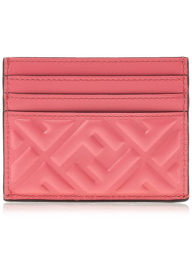 FF Baguette Flap Card Wallet Rosa - FENDI - BALAAN 4