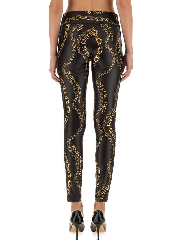 LEGGINGS WITH LOGO - VERSACE - BALAAN 3