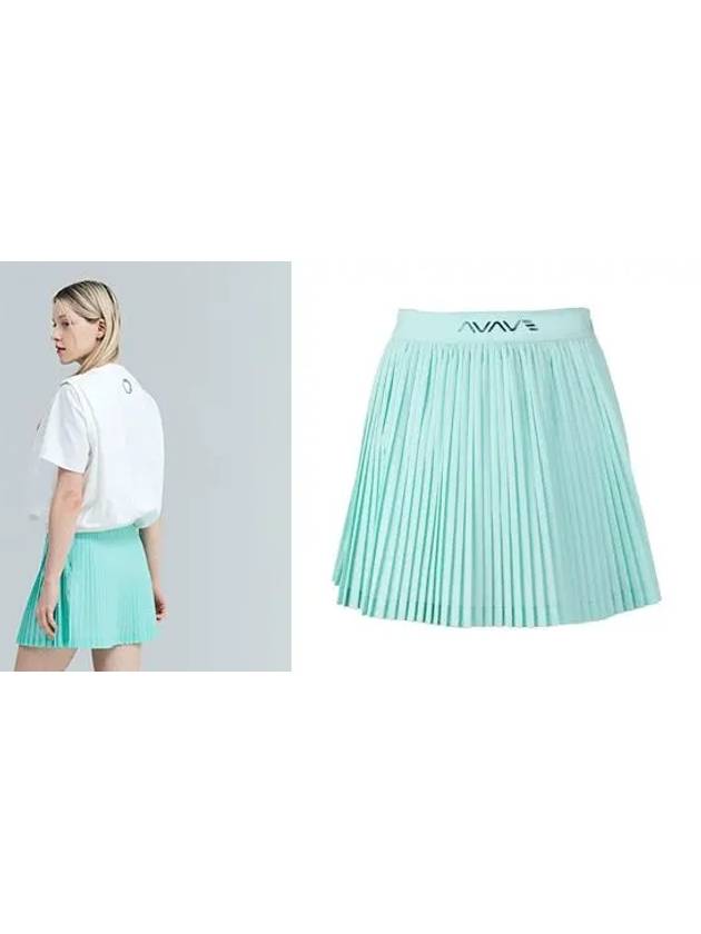 Golf Tennis Pastel Pleated Skirt Mint - AVAVE - BALAAN 3