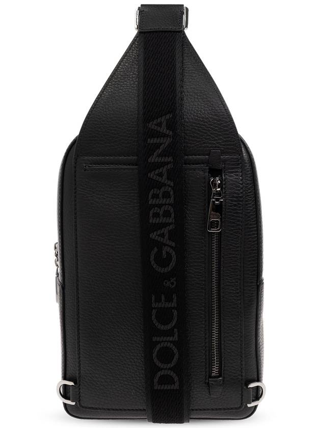 Dolce & Gabbana One-shoulder Backpack, Men's, Black - DOLCE&GABBANA - BALAAN 3