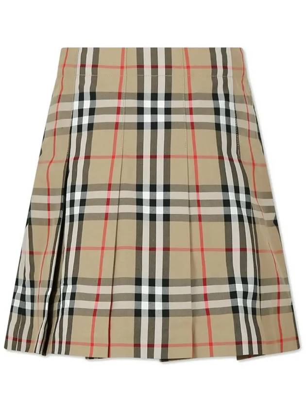 Kids Skirt 8073001ARCHIVEBEIGE Beige - BURBERRY - BALAAN 4