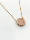 Reversible Medallion Pendant Necklace Pink - MARC JACOBS - BALAAN 5