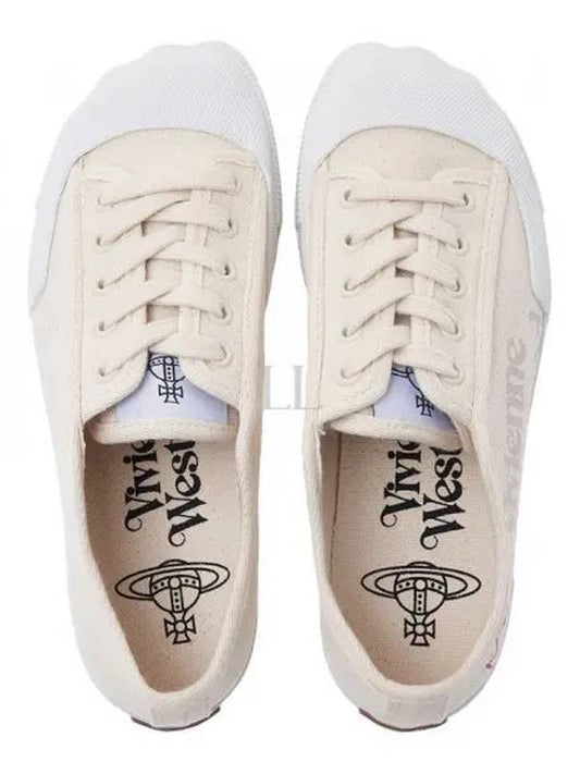 Animal Gym Canvas Low Top Sneakers Beige - VIVIENNE WESTWOOD - BALAAN 2