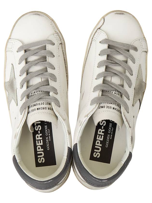 Superstar Leather Low Top Sneakers Grey White - GOLDEN GOOSE - BALAAN 3