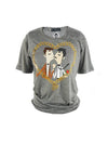 Modal Cashmere Short Sleeve T-Shirt Grey - DSQUARED2 - BALAAN 1