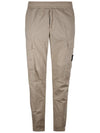 Stretch Cotton Tela Paracadute Cargo Straight Pants Sand - STONE ISLAND - BALAAN 2