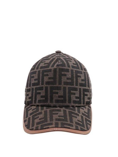 FF Monogram Ball Cap Brown - FENDI - BALAAN 2