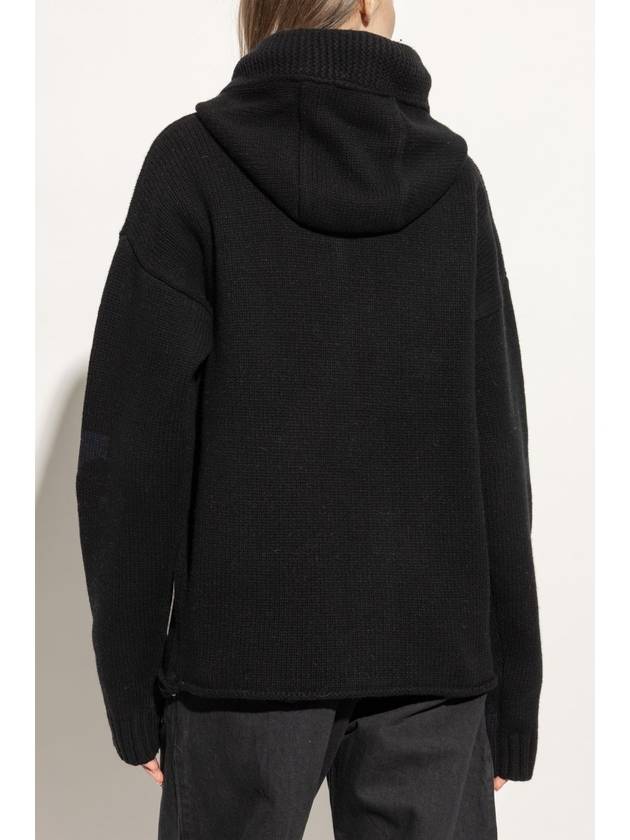 JW Anderson Wool Cardigan, Women's, Black - JW ANDERSON - BALAAN 4