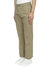 Cotton Chino Straight Pants Beige Khaki - AMI - BALAAN 3