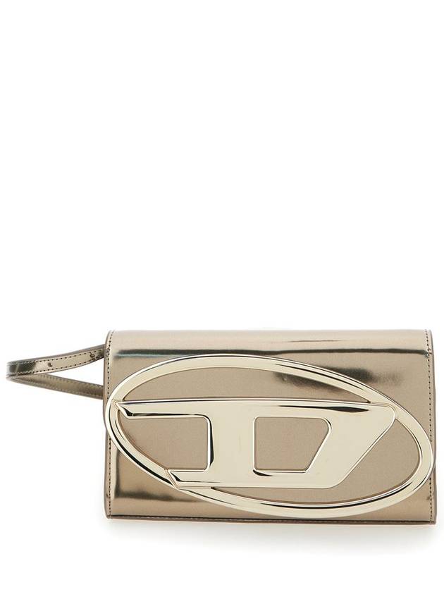 1DR Strap Leather Long Wallet Gold - DIESEL - BALAAN 2