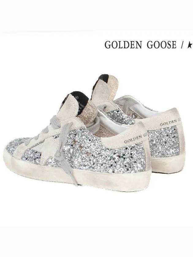 Golden Goose Kids Glitter Sneakers Silver - GOLDEN GOOSE - BALAAN 4