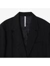 Summer Single Tailored Jacket Black - NOIRER FOR WOMEN - BALAAN 5