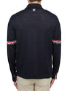 Merino Wool Armband Long Sleeve Shirt Navy - THOM BROWNE - BALAAN 5