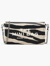 Zebra Leather The Mini Bag Black White 2F4SCP003S02 005 - MARC JACOBS - BALAAN 1