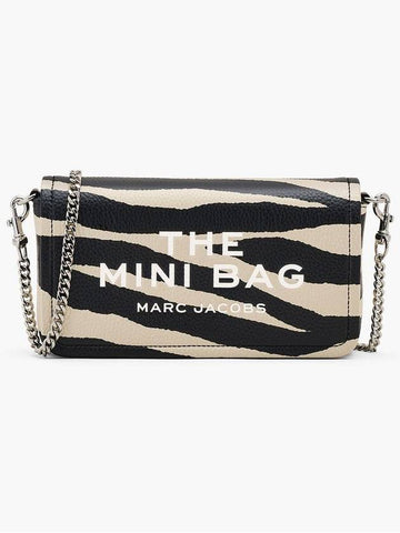 Zebra Leather The Mini Bag Black White 2F4SCP003S02 005 - MARC JACOBS - BALAAN 1