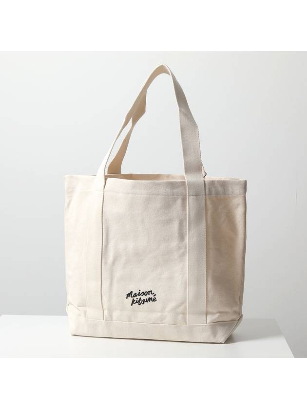 Fox Head Print Tote Bag Ecru - MAISON KITSUNE - BALAAN 6