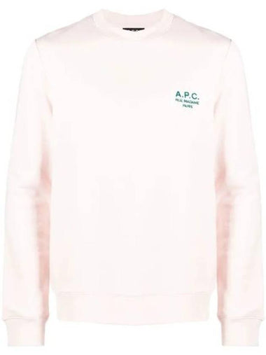 Rider Chest Small Logo Sweatshirt Pink - A.P.C. - BALAAN 1