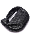 Jodie Intreciato Small Tote Bag Black - BOTTEGA VENETA - BALAAN 6