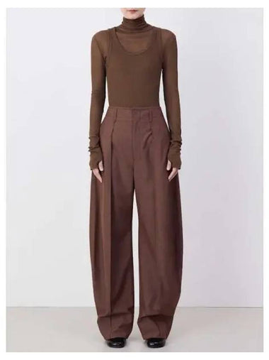 Women s Curve Volume Tailored Pants Trousers Rosy Brown Domestic Product GM0024090552462 - LEMAIRE - BALAAN 1