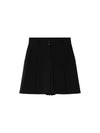 Tony back band pleated high waist Bermuda 34 pants black TONY11BK - RAMUSTUDIO - BALAAN 2