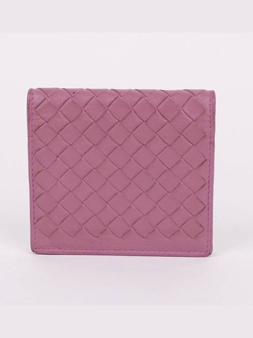 Light pink leather women s card wallet - BOTTEGA VENETA - BALAAN 1