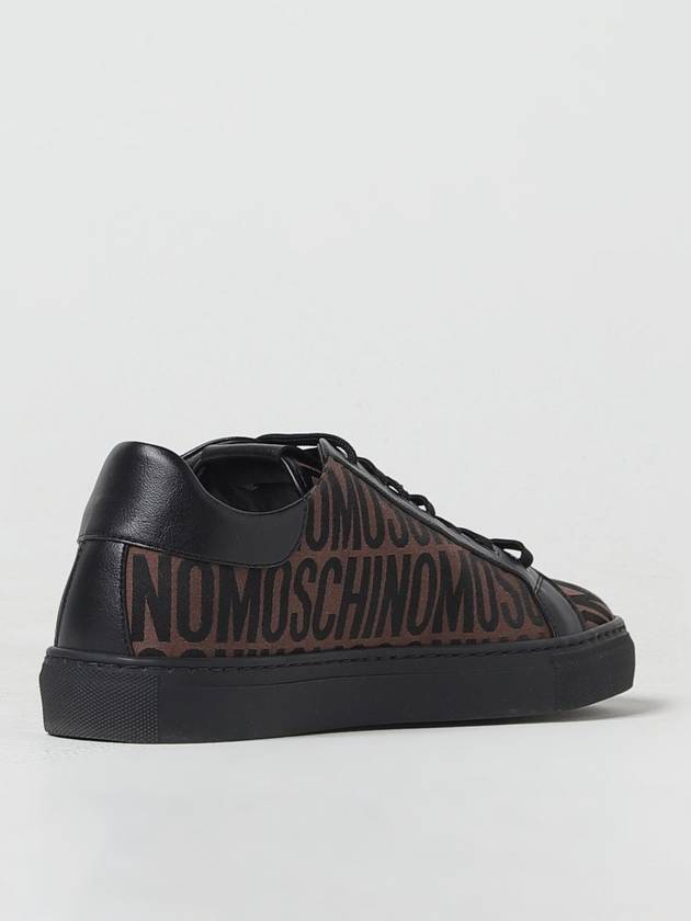 Sneakers Serena Moschino Couture in tessuto jacquard e pelle - MOSCHINO - BALAAN 3