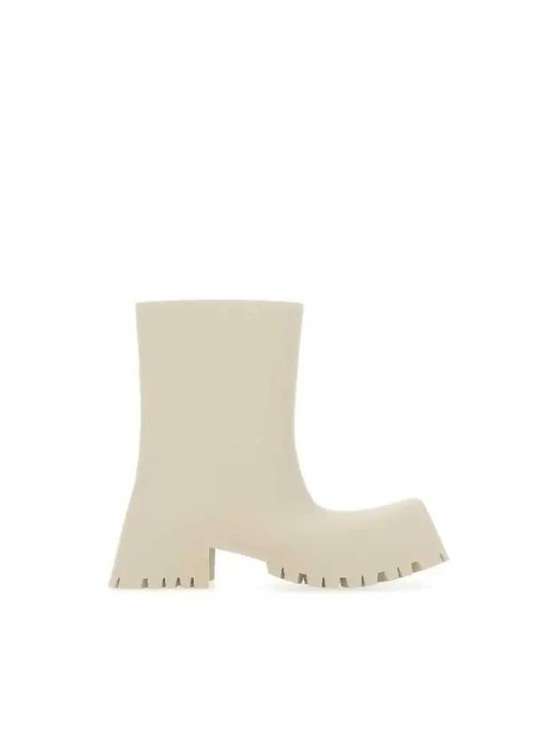 Square Toe Rubber Rain Boots Beige - BALENCIAGA - BALAAN 2