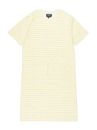 Rio Striped Short Dress Yellow - A.P.C. - BALAAN 1