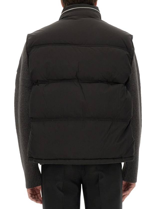 De Coeur Zip-Up Padded Vest Black - AMI - BALAAN 4