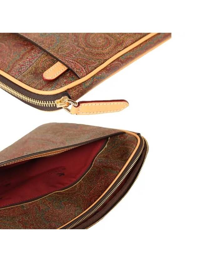 Paisley Clutch Bag Brown - ETRO - BALAAN 4