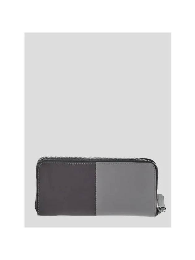 Men's Leather Long Wallet Grey - TOD'S - BALAAN 4