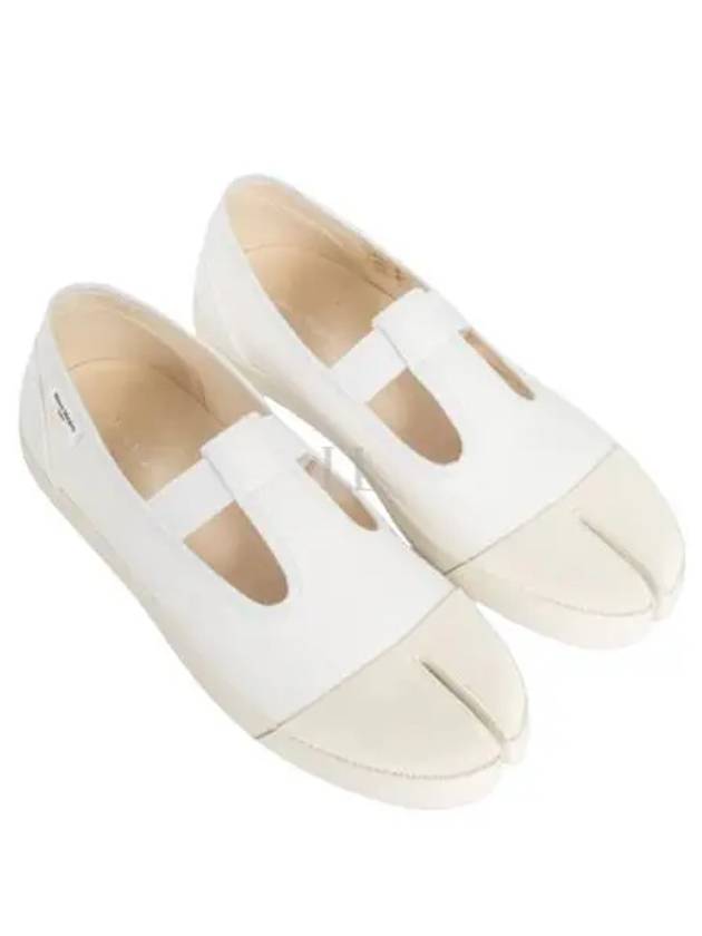 On The Deck Tabi Cotton Ballerina Flats Shoes White - MAISON MARGIELA - BALAAN 2