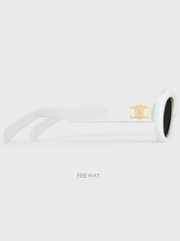 Eyewear Triomphe Acetate Sunglasses White - CELINE - BALAAN 5