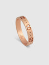 Icon Thin Band 18k RIng Rose Gold - GUCCI - BALAAN 3