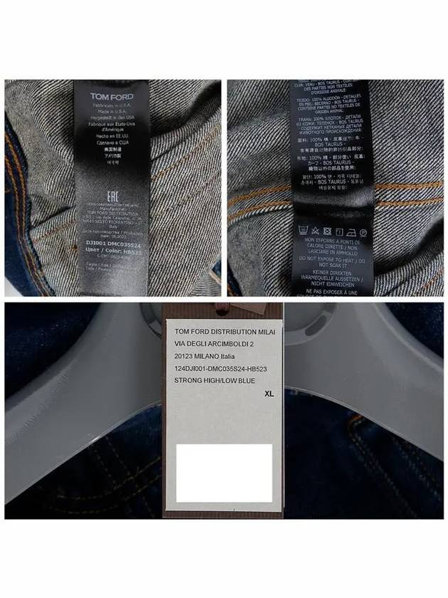 Cotton Denim Jacket Blue - TOM FORD - BALAAN 8