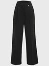 Women's Serene One-Tuck Wide Slacks Black - MICANE - BALAAN 7