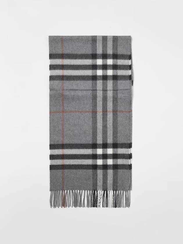 Giant Check Cashmere Scarf Grey - BURBERRY - BALAAN 3