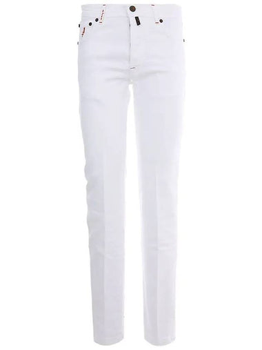 22FW UPNJSM J0317B 01 Icon Organic Cotton Denim Pants - KITON - BALAAN 1